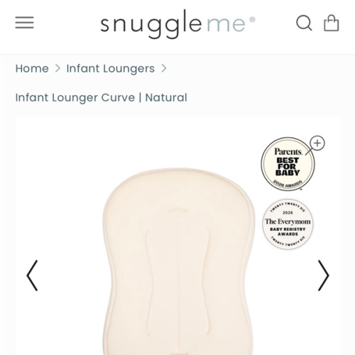 Infant Lounger Curve | Natural