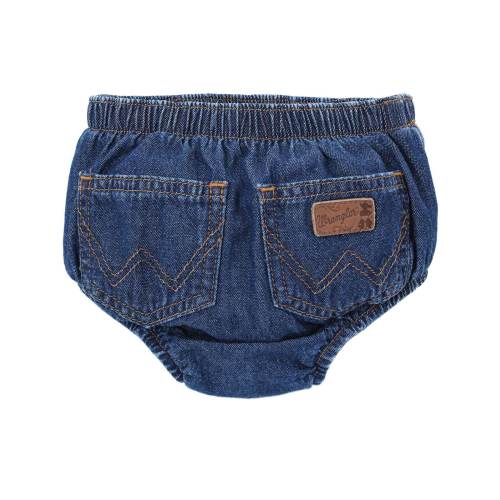 Wrangler Infant's Denim Diaper Covers - Prewashed Indigo