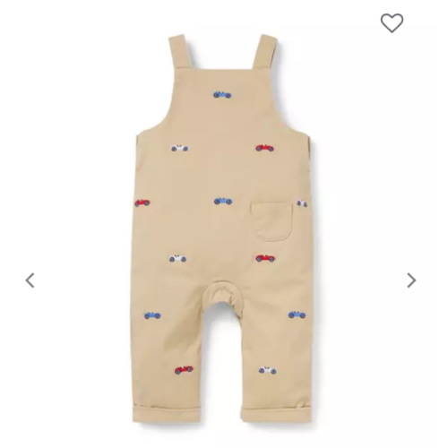 Baby Classic Khaki Racecar Baby Race Car Overall by Janie and Jack