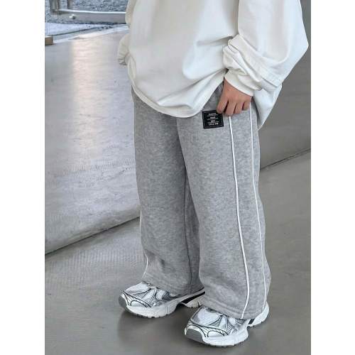 1pc Baby BoySports Casual College Style Versatile Fashion Minimalist Practical Soft Comfortable Straight Leg Pants Warm Winter Street Wear Comfy | SHEIN USA