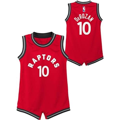 DeMar DeRozan Toronto Raptors #10 Red Newborn Infants Icon Edition Romper Jersey