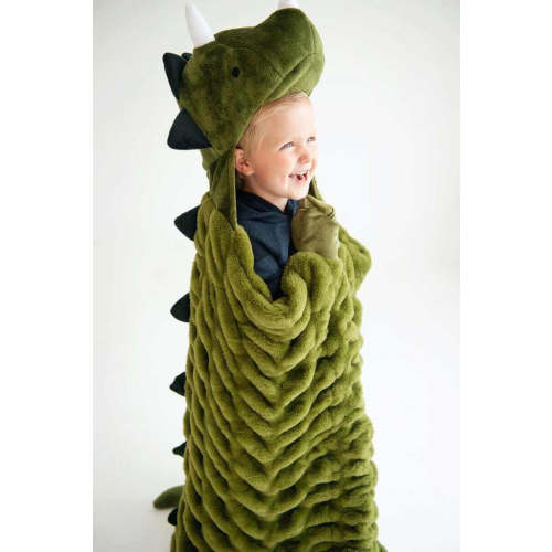 Huggable Dino Plush Blanket | Minky Couture