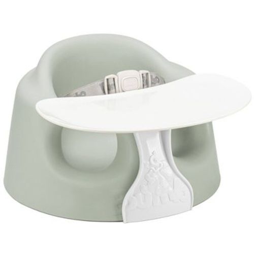 Bumbo Floor Seat PLUS+ with Tray Infant Positioning Seat - Agave