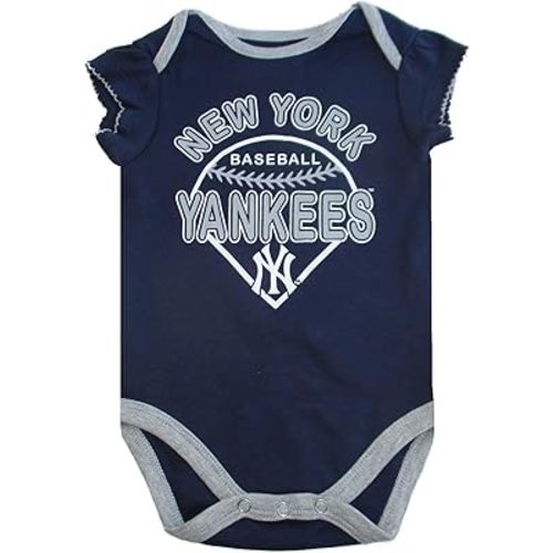 VF New York Yankees Girl's Team Logo Infant Creeper Bodysuit - Team Colors