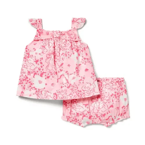 Baby Pink Burst Of Joy Lilly Pulitzer x Janie and Jack Wilda Baby Set by Janie and Jack