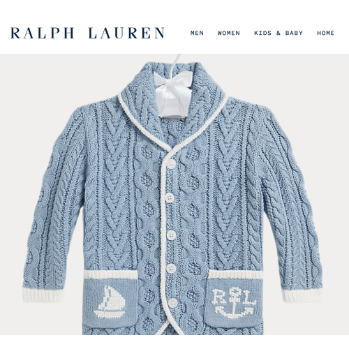 Ralph Laurem Cable-Knit Cotton Shawl Cardigan