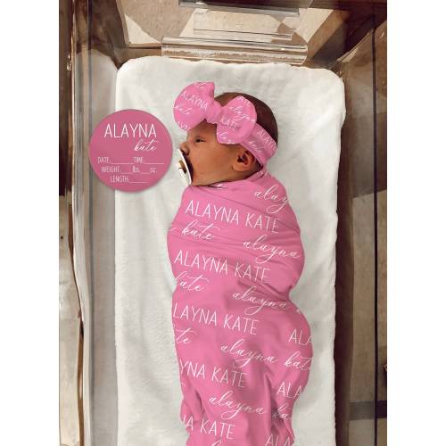 BABY NAME Birth Stat Sign Gift Set, Baby Shower Gift Personalized Birth Announcement Plaque Baby Name Sign Hospital Photo Coming Home Outfit