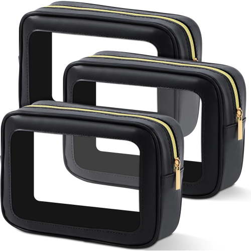 5PCS Diaper Bag Organizer Pouch Set, TSA Approved Toiletry Bag，Clear Waterproof TPU Makeup Bag Set Travel Organizer Bags for Women and Kids,Mothers Day Gifts