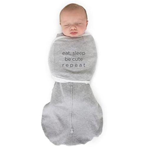 SwaddleDesigns 6-Way Omni Swaddle Sack Arms Up Swaddle for Newborn, More Options to Calm Startle Reflex, Improves Sleep
