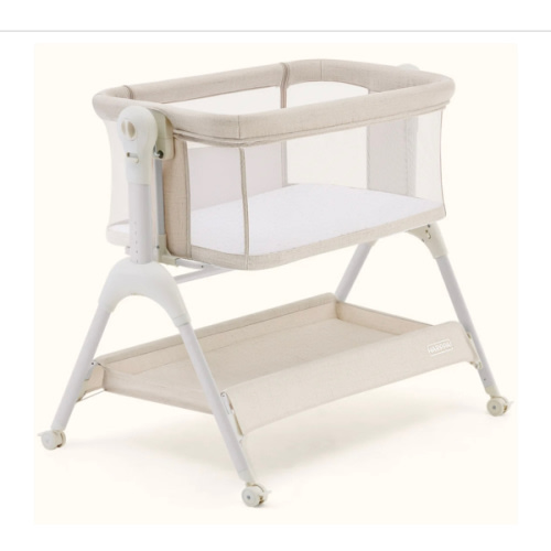 HARPPA Cuddly Sway | 3-in-1 Rocking Baby Bassinet & Bedside Sleeper with Anti-Reflux Mattress for Newborns | Attaches to Bed, Adjustable Height, Tool-Free Setup, Portable Wheels, CPSC Certified, Gentle Rocking Motion | Ideal for Infants, Safe Co-Sleeping