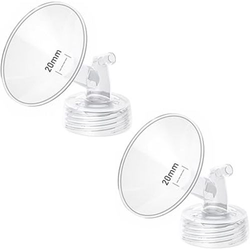 2pcs 20mm Flange Compatible with Spectra S1 S2 9 Plus Synergy Gold Ameda MYA Motif Luna Breast Pump, Replacement to Spectra Pump Parts, Breast Pump Shields 20mm Replace S1 S2 Parts