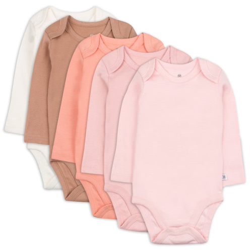5-Pack Organic Cotton Long Sleeve Bodysuits | Honest Baby Clothing