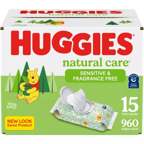 Huggies Natural Care Sensitive Unscented Baby Wipes
