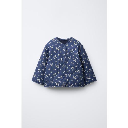 DAISY PRINT QUILTED JACKET