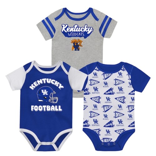 Kentucky Wildcats Outerstuff Newborn Star Player Three-Piece Bodysuit Set - Royal