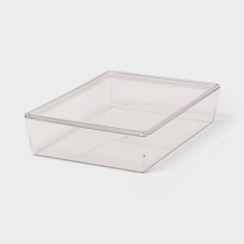 6L Stacking Clear Bin with Lid - Brightroom™