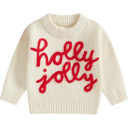 Baby Halloween Sweater Pumpkin Print Long Sleeve Crewneck Embroidery Knit Sweatshirt Toddler Fall Winter Pullover