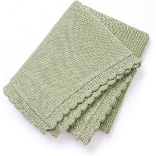 Amazon.com: Loyfoky Baby Blanket Cozy Warm Newborn Swaddle Receiving Knit Blanket Soft Stretchable for Boys Girls 40x30 Inch Sage Green : Baby