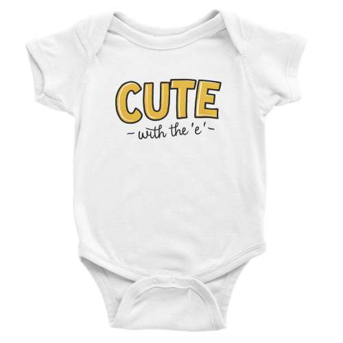 Cute with the E - Onesie – ElderEmo.com