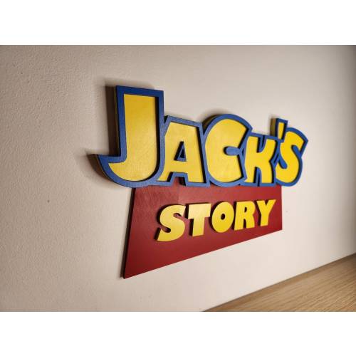 Personalized Toy Font Wooden Wall Sign, Nursery Decor