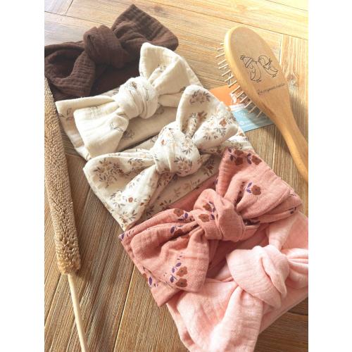 Double gauze tie headband – Hair accessory for babies to adults – Handmade headband