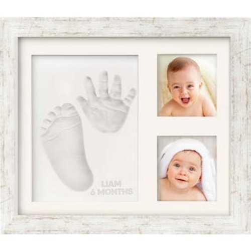 Baby Handprint & Footprint Keepsake Solo Frame
