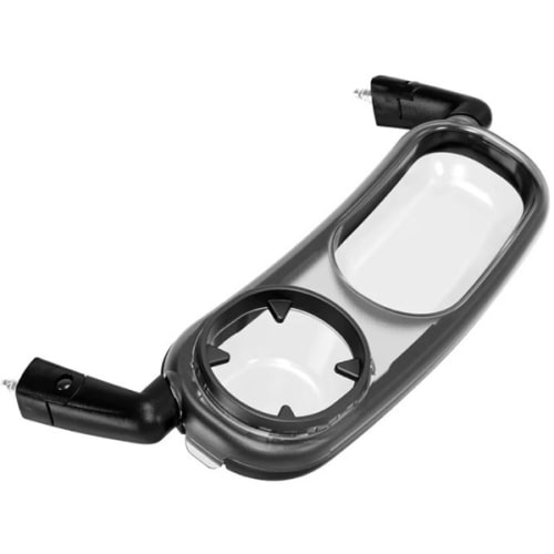 Snack Tray Fits for UPPAbaby Vista/Vista V2/Vista V3/Cruz/Cruz V2/ RumbleSeat/RumbleSeat V2, Stroller Tray with Cup Holder & Recessed Bowl, Dishwasher Safe, Quick Attachment, Folds with Stroller, Grey