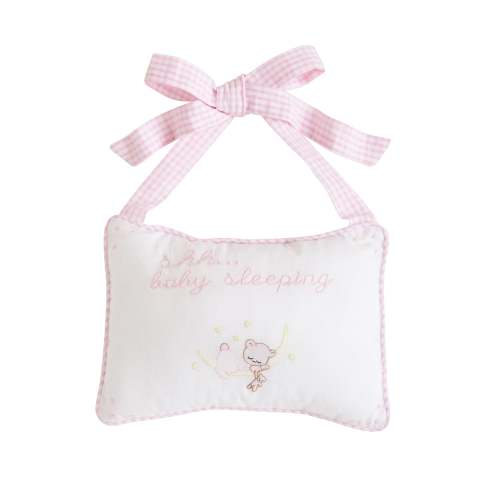 Baby Sleeping Door Pillow - Pink