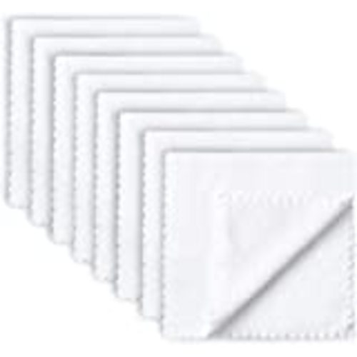 PPOGOO Burp Cloths Extra Absorbent and Soft Large 20"x10" 4 Pack 6 Layers 100% Muslin Cotton White
