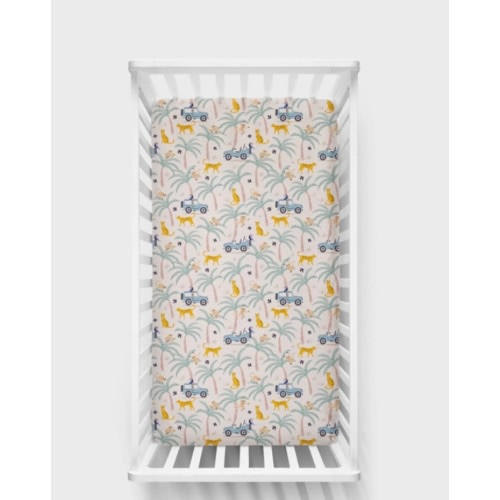 Wild Escape Fitted Crib Sheet | Little Sleepies