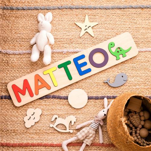 Personalized Gift, Wooden Name Puzzle, Custom Name Puzzle, Baby Shower Gift, Personalized Puzzle, First Birthday Gift, Baby Name Puzzle