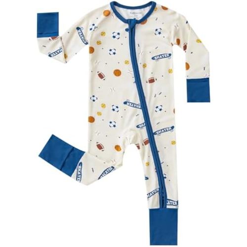 pureborn Baby Infant Boys Girls Sleeper Snug Fit Viscose from Bamboo Pajamas 0-24 Months