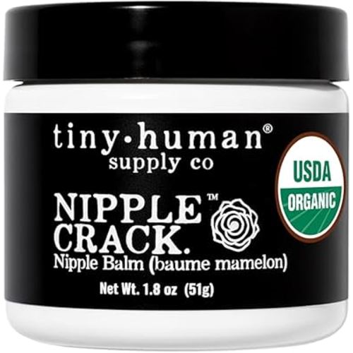 Organic Nipple Cream, Nipple Crack Lanolin Free Nipple Butter, Balm for Breastfeeding Mother, No Need to Wash Off, Safe for Baby and Mama