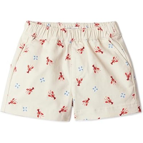 Amazon Essentials x Sofia Grainge Unisex Babies, Toddlers and Kids' Pull-on Cotton Twill Shorts