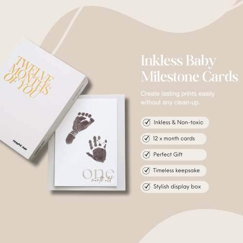 Inkless Baby Milestone Cards – Frankie May