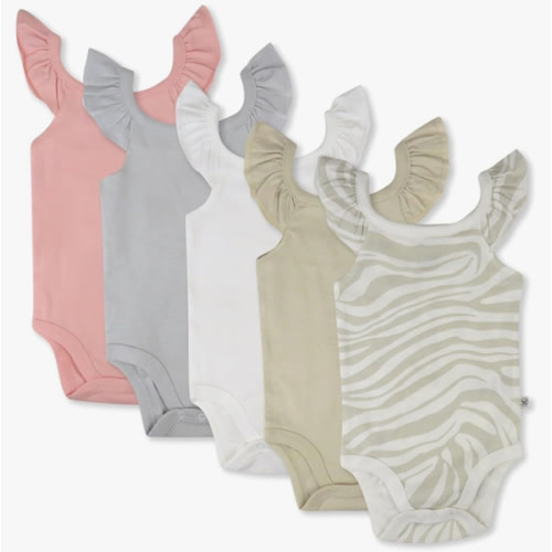 HonestBaby Multipack Sleeveless and Cami Bodysuits One-Piece 100% Organic Cotton for Infant Baby Boys, Girls, Unisex