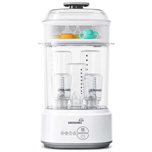 Free Shipping! BABYMUST Baby Bottle Sterilizer Dryer, Fast 99.99% Steam Sanitization, Compact and Universal Fit