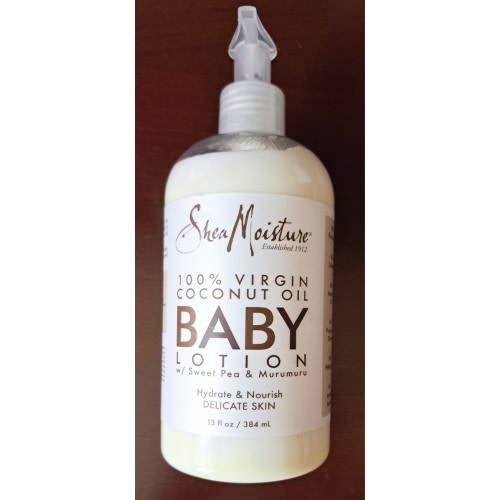 Shea Moisture 100% Virgin Coconut Oil Baby Lotion, 13oz for Delicate Skin