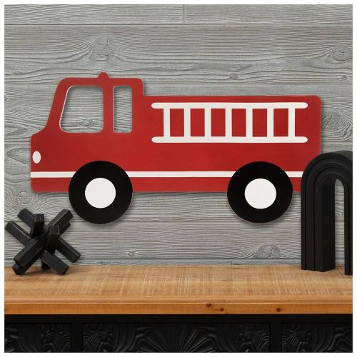 Firetruck Wood Wall Decor