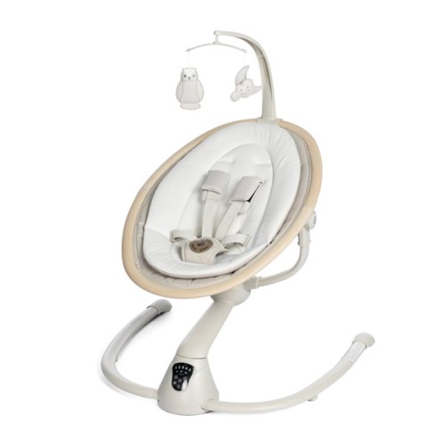 Maxi-Cosi Cassia Baby Swings for Infants: Smart Portable Baby Swing with Music, Lightweight & Foldable Baby Swing, 360 Rotation Infant Swing, Classic Oat