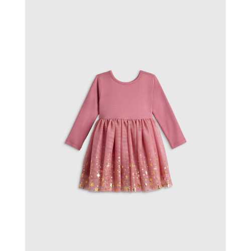 Shimmer Tulle Dress - Baby Girl in Fairytale Pink