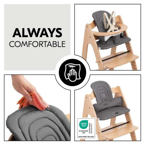 High Chair with Cushion - Beech