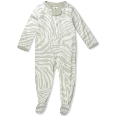 HonestBaby Sleep & Play Footed One-piece Pajama Sleeper 100% Organic Cotton, Baby Boys