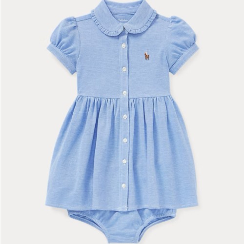 Knit Mesh Oxford Dress & Bloomer | Ralph Lauren