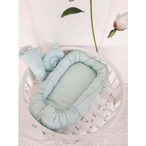 Baby Nest for Newborn. Cotton Babynest + Pillow