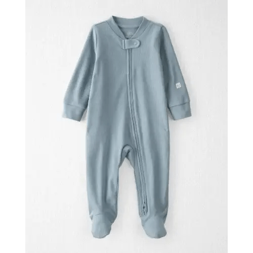 Baby Organic Cotton Sleep & Play Pajamas in Blue - Little Planet | Carter's