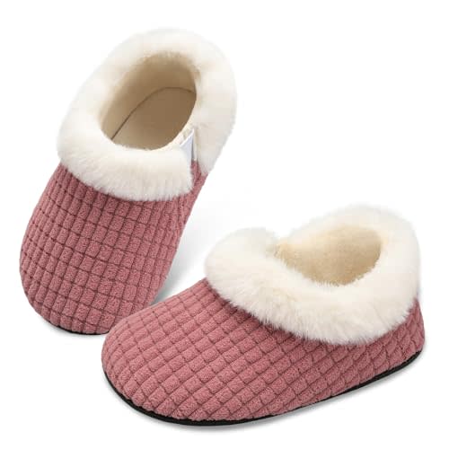 Centipede Demon Toddler Slippers for Boys Girls Slip on Kids Baby Toddlers House Shoes Lightweight Barefoot Furry Sock Shoes Indoor Outdoor Warm Walking Shoes