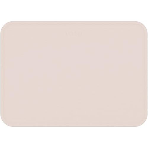 Lalo Silicone Placemat for Toddlers & Babies - Non-Slip Kids Placemat for Restaurants & Dining Tables - Non-Toxic & BPA Free Safe - for Ages of 4 Months and Up - Grapefruit