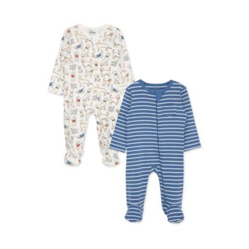 Baby Boys Pup Parade 2 Pack Footies