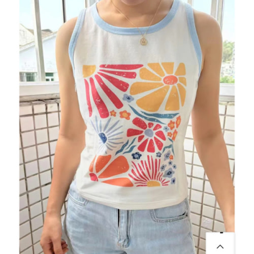 Floral Nursing Ringer Tank Top – Giftifymama